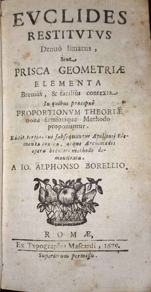 Euclides restitutus denuo limatus, sive prisca geometriae elementa - LEGATO …