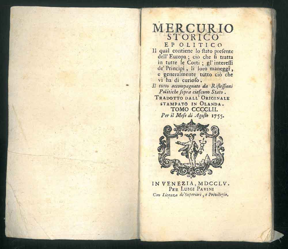 Mercurio storico e politico il quale contiene lo stato presente …