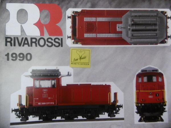 CATALOGO TRENINI RIVAROSSI 1990 E LISTINO PREZZI