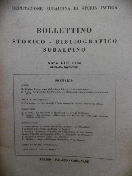 LA POLEMICA FRA PALMERSTON R METTERNICH BOLLETTINO STORICO DEPUTAZIONE SUBALPINA …