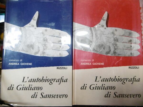 L'AUTOBIOGRAFIA DI GIULIANO DI SANSEVERO RIZZOLI 1966 DUE VOLUMI CUSTODIA