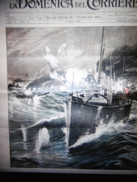 La Domenica del Corriere 27 Marzo 1904 Battaglia navale Porto …