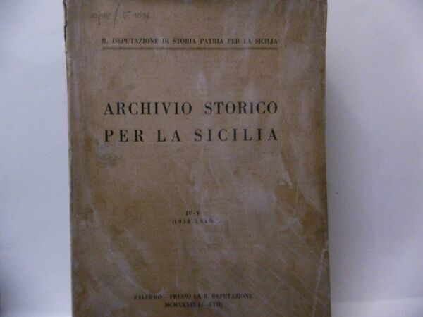 SULLA RIVOLTA DI PALERMO DEL 1647 ARCHIVIO STORICO PER LA …