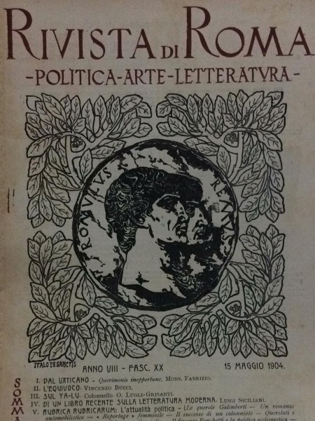 1904 QUERIMONIE INOPPORTUNE RIVISTA DI ROMA POLITICA ARTE LETTERATURA