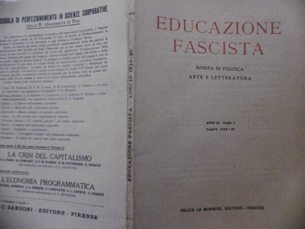 IL SIGNIFICATO DELL'ALCYONE NELL'OPERA DI G.D'ANNUNZIO EDUCAZIONE FASCISTA FASC.7 LUGLIO …