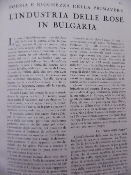 L'INDUSTRIA DELLE ROSE IN BULGARIA LE VIE D'ITALIA E DEL …