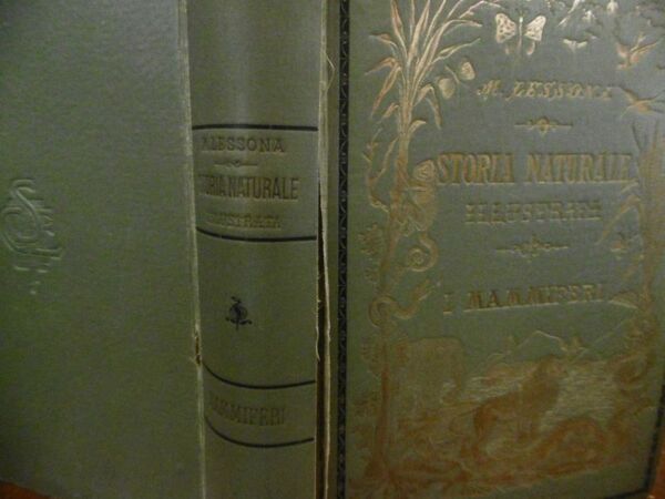 MICHELE LESSONA STORIA NATURALE I MAMMIFERI SONZOGNO 1905