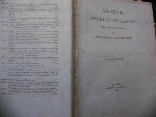 STUDI DANTESCHI IN SICILIA ARCHIVIO STORICO SICILIANO ANNO XVIII FASC.III