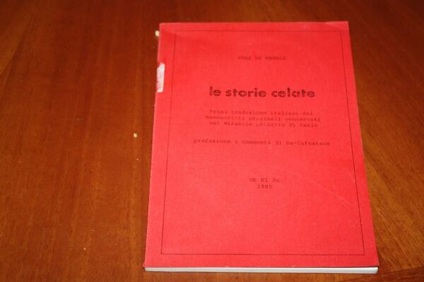 LE STORIE CELATE CUDI OZ NAHALI PRIMA TRADUZIONE ITALIANA DAI …