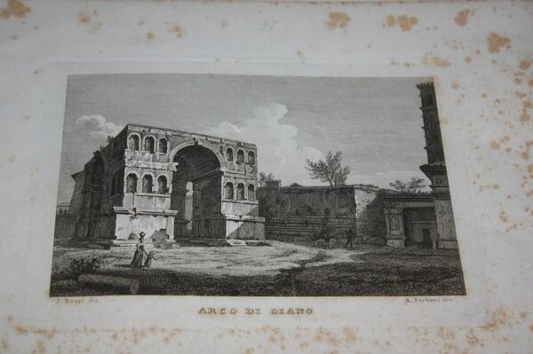 ARCO DI GIANO 1800 INCISIONE