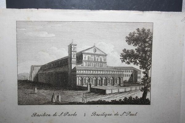 BASILICA DI S.PAOLO INCISIONE 1800