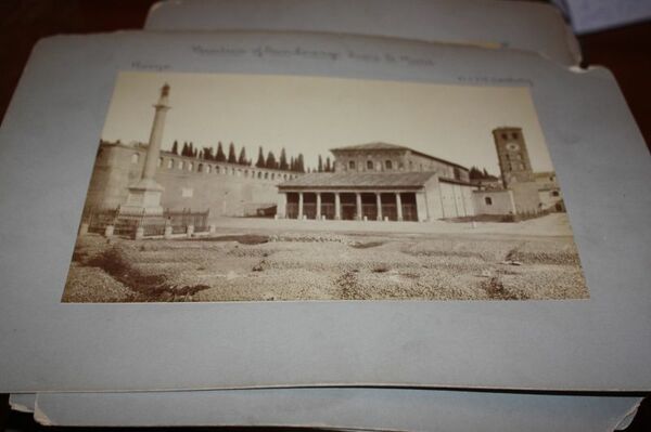 SAN LORENZO FUORI LE MURA ROMA FOTO OTTOCENTESCA