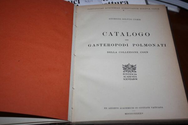 CATALOGO DEI GASTEROPODI POLMONATI GIORGIO SILVIO COEN