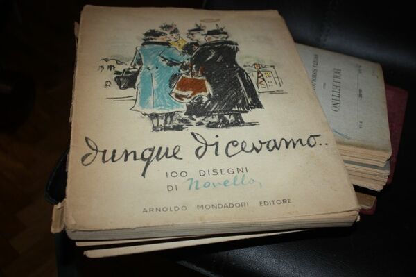 DUNQUE DICEVAMO 100 DISEGNI DI NOVELLO 1951 MONDADORI