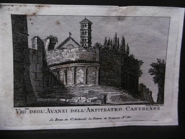 AVANZI DELL'ANFITEATRO CASTRENSE 1892