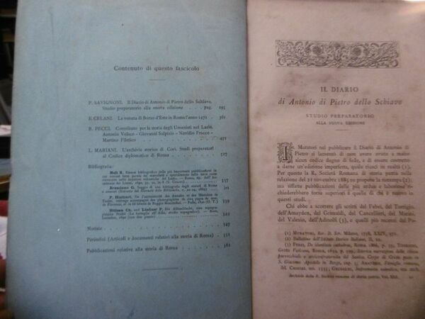 IL DIARIO DI ANTONIO DI PIETRO DELLO SCHIAVO DI P.SAVIGNONI …