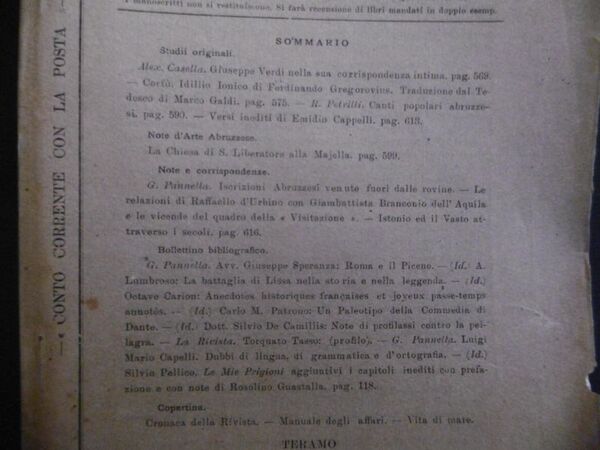 GIUSEPPE VERDI NELLA SUA CORRISPONDENZA INTIMA ALEX CASELLO RIVISTA ABRUZZESE …