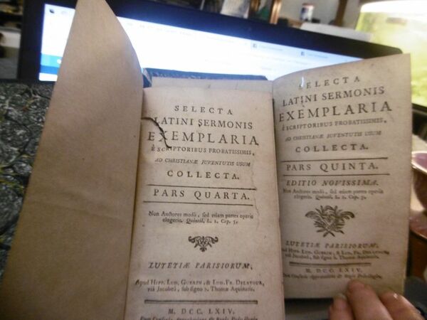 SELECTA LATINI SERMONIS EXMPLARIA PARS QUARTA E PARS QUINTA 1764 …