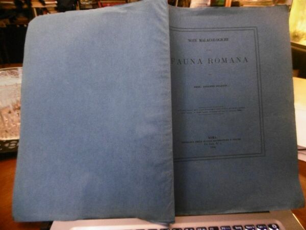 FAUNA ROMANA AUGUSTO STATUTI ROMA 1886 ROMA TIPOGRAFIA SCIENZE MATEMATICHE