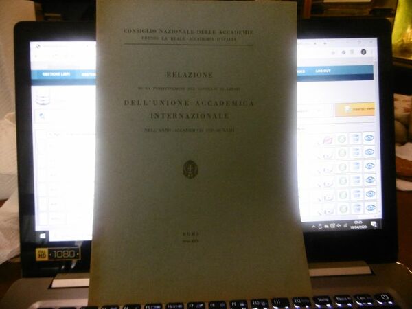 1939 1940 relazione del consiglio ai lavori DELL'UNIONE ACCADEMICA INTERNAZIONALE