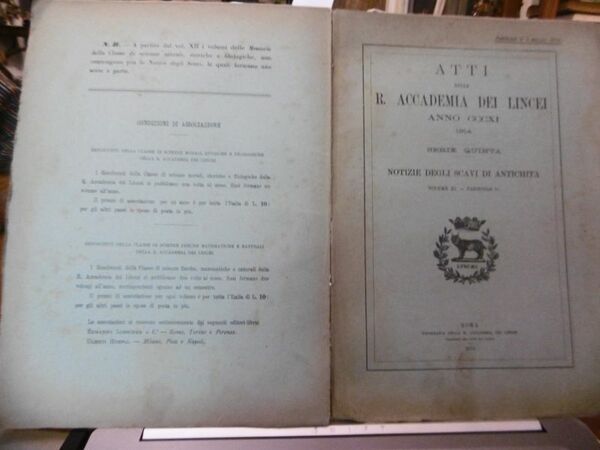 EPIGRAFE LATINA DELL'AGRO POPULONIESE ATTI R.ACCADEMIA DEI LINCEI 1914 ROMA …