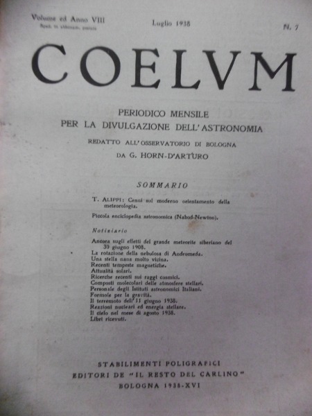 LA ROTAZIONE DELLA NEBULOSA DI ANDROMEDA COELUM PERIODICO MENSILE LUGLIO …