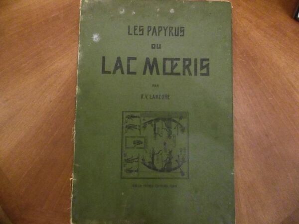 LES PAPYRUS DU LAC MOERIS PAR R.V. LANZONE 1896