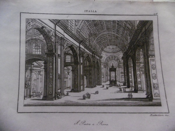 S.PIETRO A ROMA INCISIONE