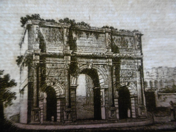 ARCO DI COSTANTINO INCISIONE 1800