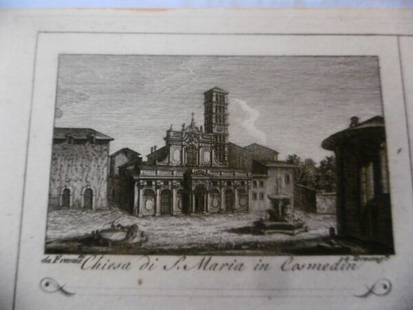 Chiesa di SANTA MARIA IN COSMEDIN INCISIONE CIPRIANI 1800