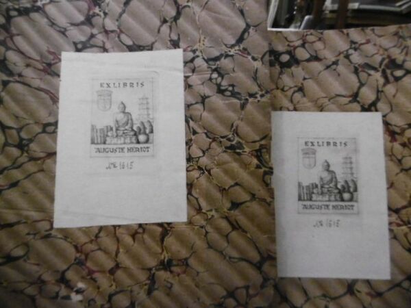 EX LIBRIS AUGUSTE HERIOT DUE EX LIBRIS