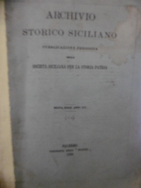 I PARUTA IN PALERMO E NELLA SIGNORIA DEL CASTELLO DI …