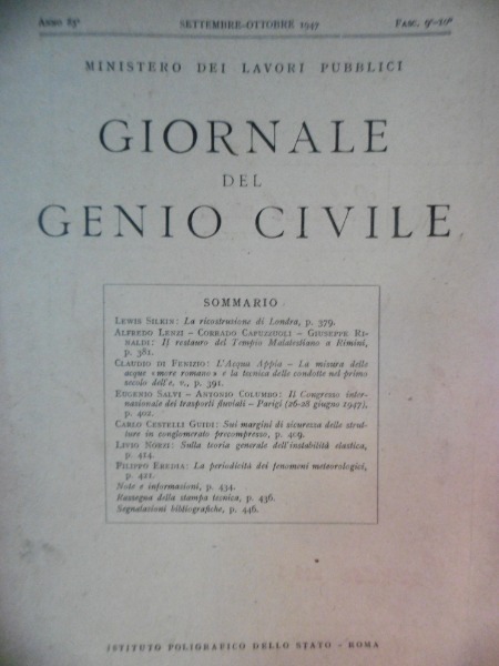 LA RICOSTRUZIONE DI LONDRA GIORNALE DEL GENIO CIVILE SETTEMBRE - …