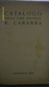 CATALOGO DELLA CASA EDITRICE R.CARABBA LANCIANO 1915