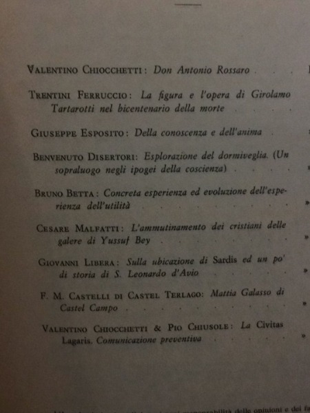 DON ANTONIO ROSSARI ACCADEMIA ROVERETANA DEGLI AGIATI VALENTINO CHIOCCHETTI ACCADEMIA …