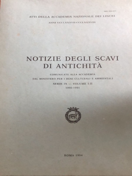 Atti dell'Accademia Nazionale dei Lincei. Serie Ix. Notizie degli Scavi …