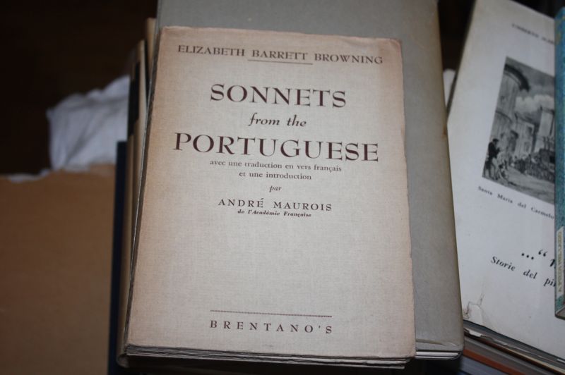 BARRETT BROWNING ELIZABETH. SONNETS FROM THE PORTUGUESE AVEC UNE TRADUCTION …