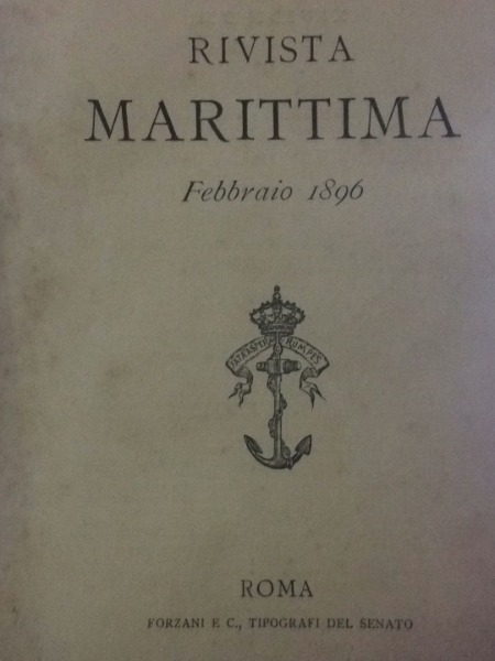 CALDAIA NICLAUSSE RIVISTA MARITTIMA MARZO 1896 ROMA FORZANI TIPOGRAFI