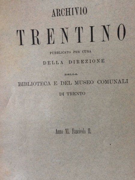 CONTRIBUTI ALLA STORIA DEL DOMINIO VENETO NEL TRENTINO ARICHIVIO TRENTINO …