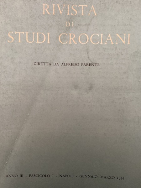 CRE'S SECOLO DECIMONONO AMERICANISM RIVISTA STUDI CROCIANI GENNAIO MARZO 1966