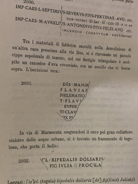 EPIGRAFE URBANA BULLETTINO DELLA COMMISSIONE ARCHEOLOGICA COMUNALE DI ROMA NOV …