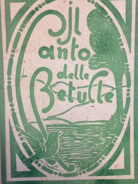 IL CANTO DELLE BETULLE NISTRI LISCHI EDITORI 1941