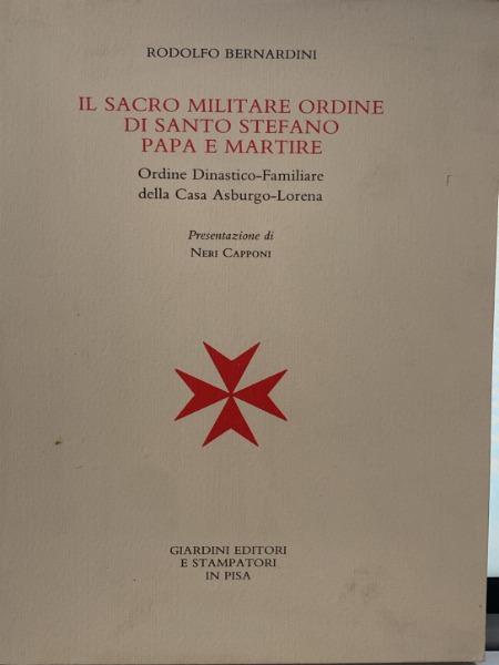 IL SACRO MILITARE ORDINE DI SANTO STEFANO APAP E MARTIRE …