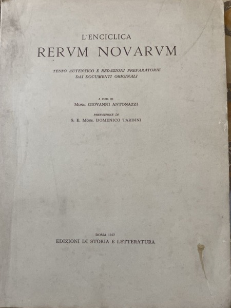 L'ENCICLICA RERUM NOVARUM 1957
