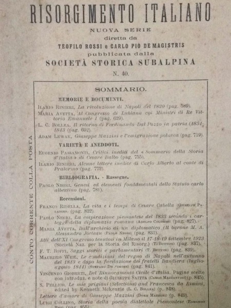 LA RIVOLUZIONE DI NAPOLI DEL 1820 IL RISORGIMENTO ITALIANO OTTOBRE-DICEMBRE …