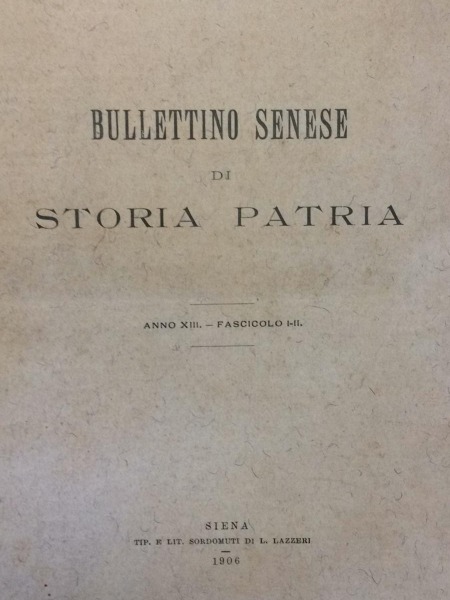 LETTERE DI P.A.MATTIOLI AD ULISSE ALDOVRANDI BULLETTINO SENESE STORIA PATRIA …