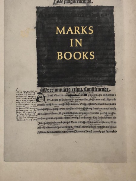 Marks in Books: Illustrated and Explained