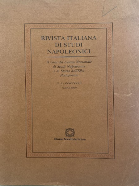 RIVISTA ITALIANA NAPOLEONICI N.2 EDIZIONI SCIENTIFICHE