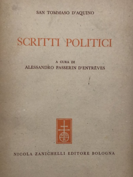 SAN TOMMASO D'AQUINO ZANICHELLI 1946