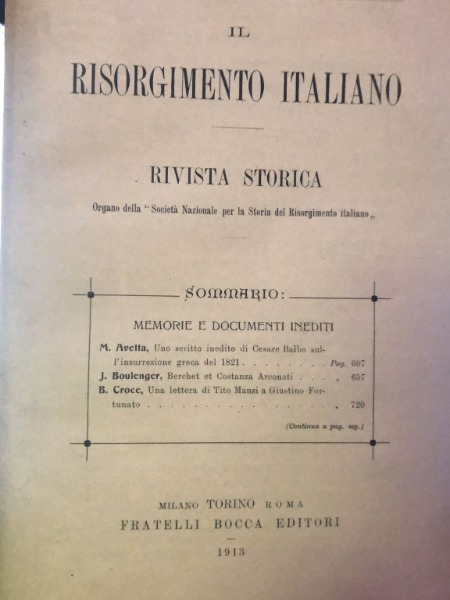 UNO SCRITTO INEDITO DI CESARE BALBO SULL'INSURREZIONE GRECA DEL 1821 …